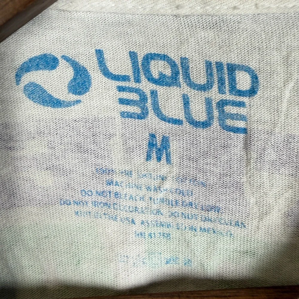 Liquid Blue Grateful Dead Steal Your Faceoff Hockey Tie Dye T Shirt M Vintage